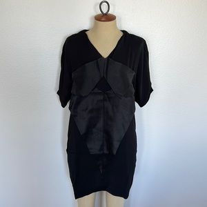 Line & Dot Black Cocktail Mini Dress Size S